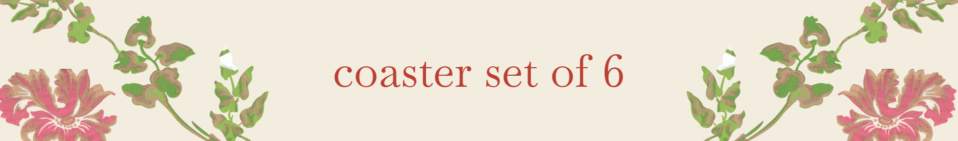 Coaster Set of 6