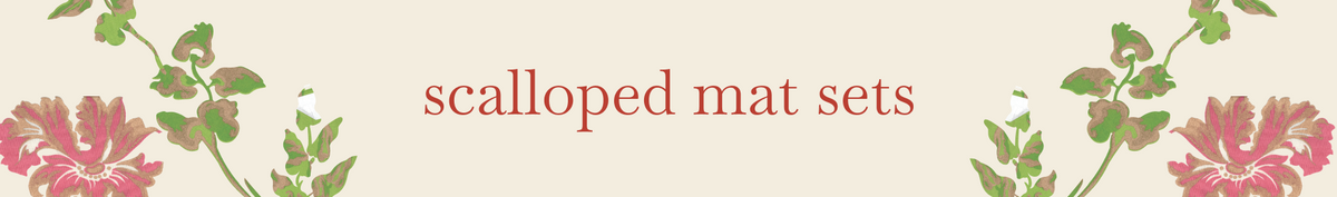 Scalloped Mat Set of 6