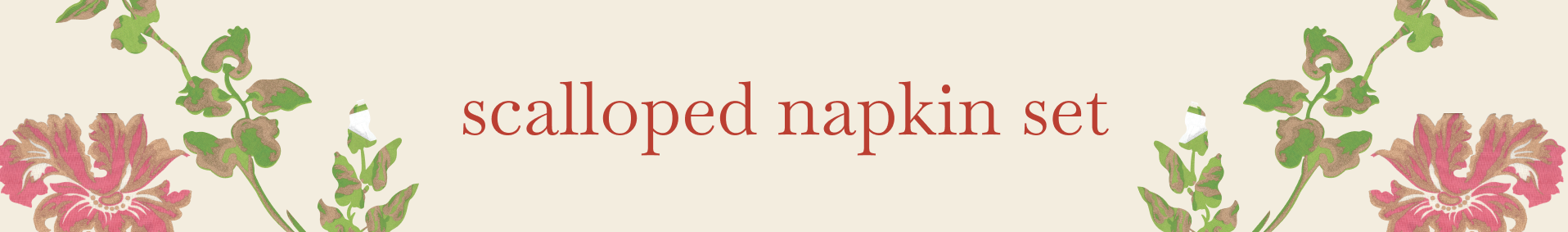Scalloped Napkin Set of 6