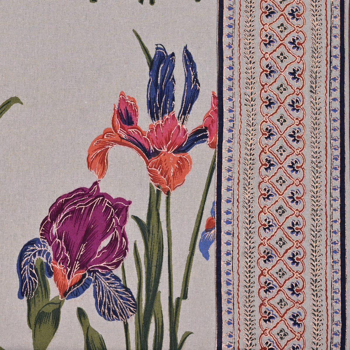 Bed Cover - Diana Flower Plum