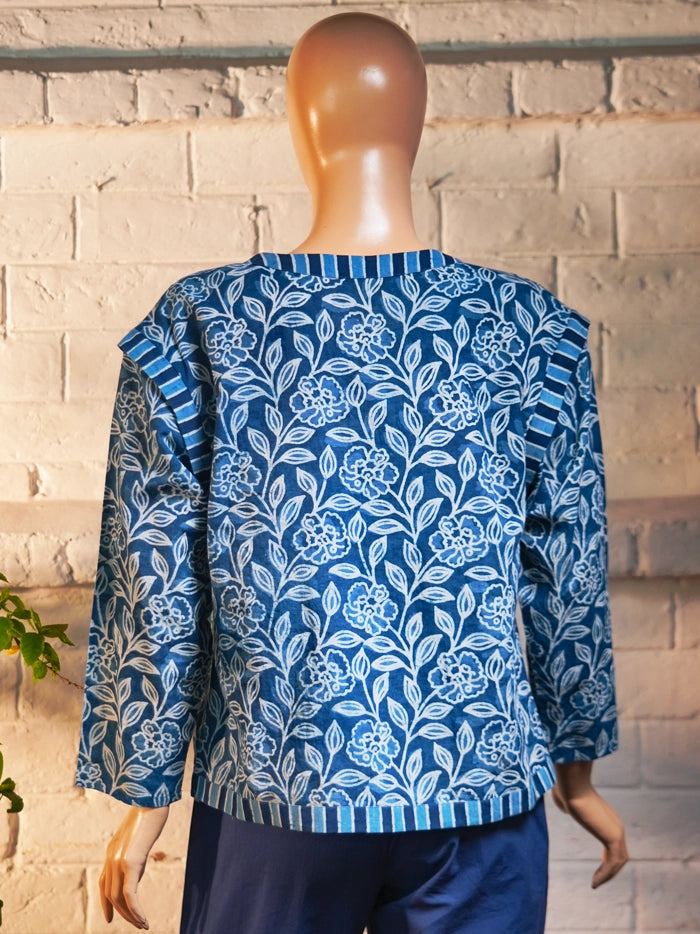 Camel Shrug - Indigo Blue