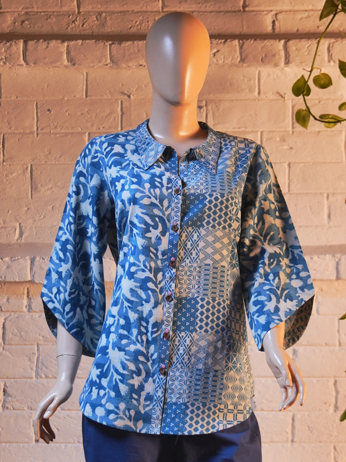 Mana Shirt - Indigo Blue