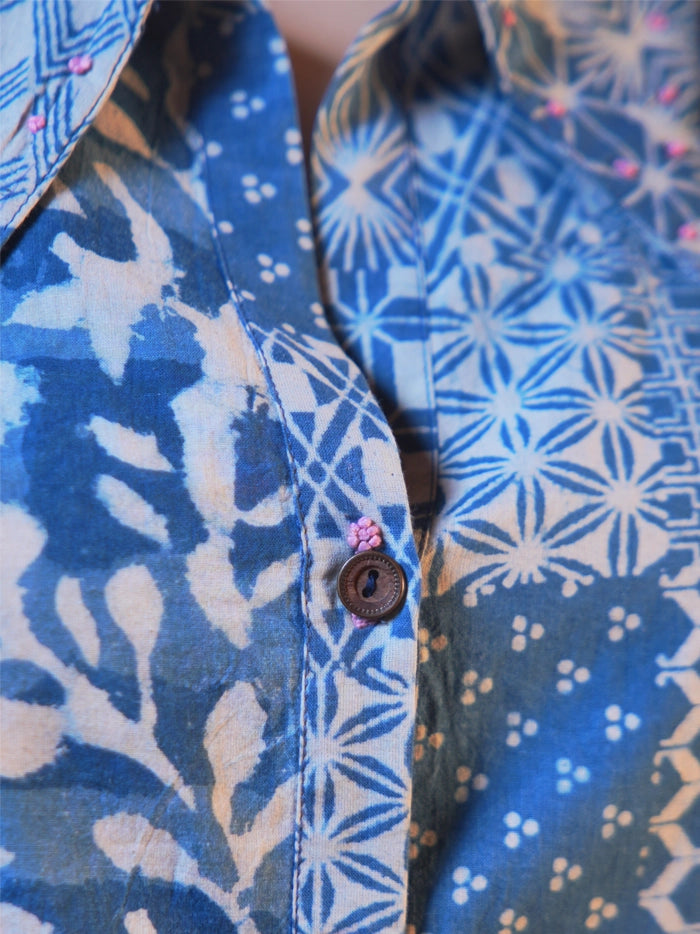 Mana Shirt - Indigo Blue