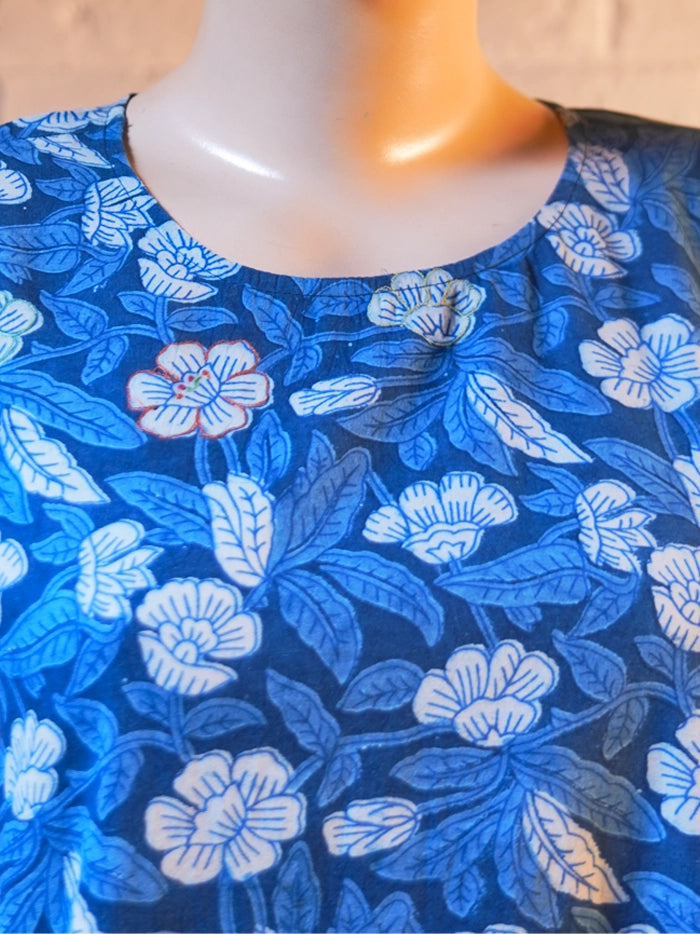 Ajmeri Kurta - Indigo Blue