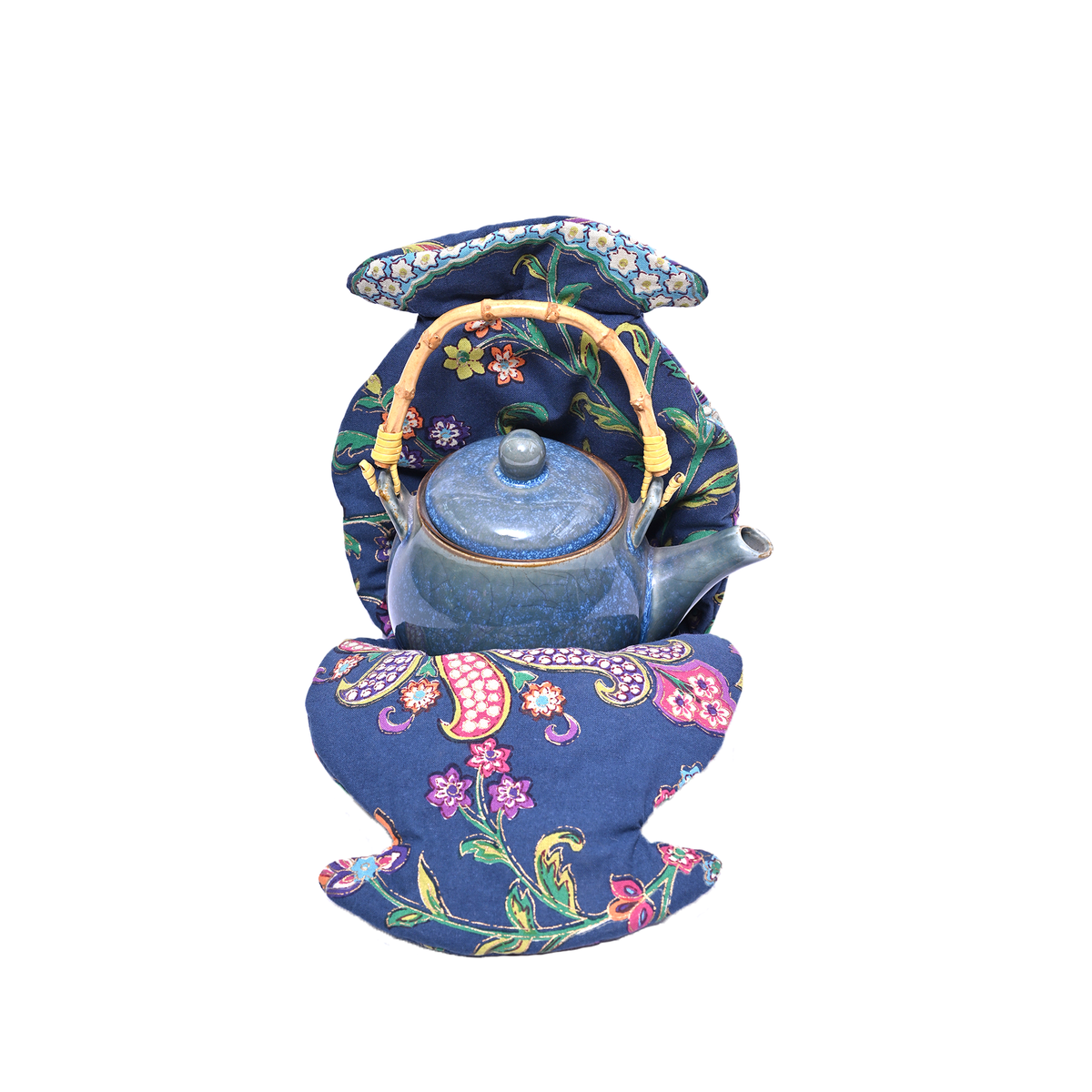 Victorian Teacosy Set - Chilgoza Heritage Blue