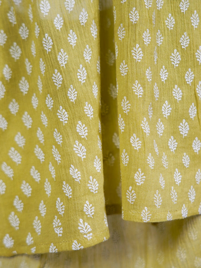 Bacha Kurta Pant Set - Blade/Solidplain Dyed