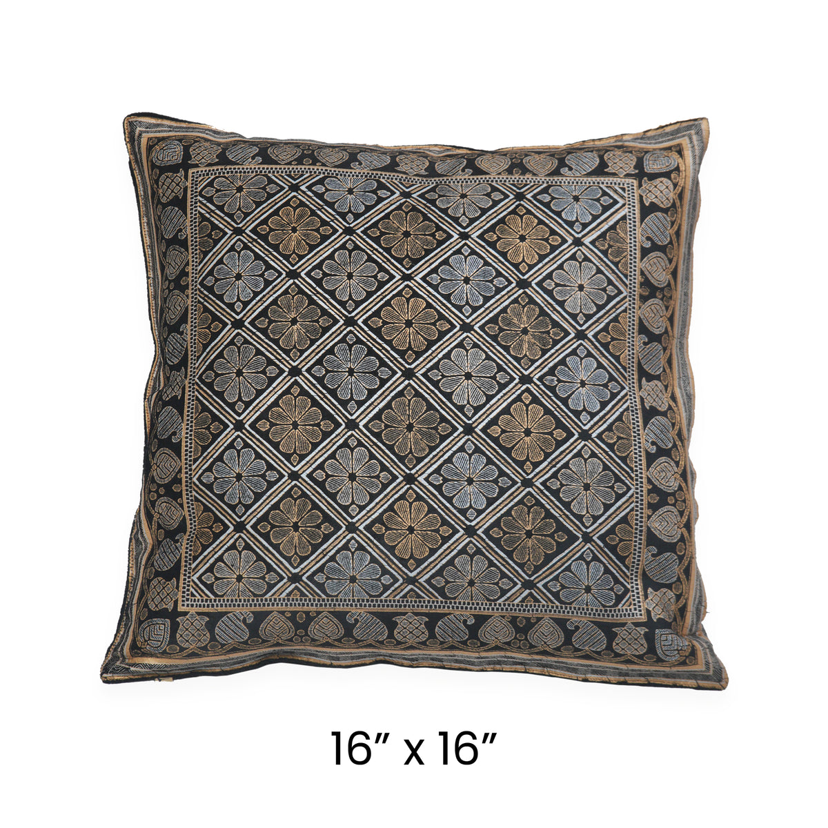 Cushion Cover - Zari Surma Raat