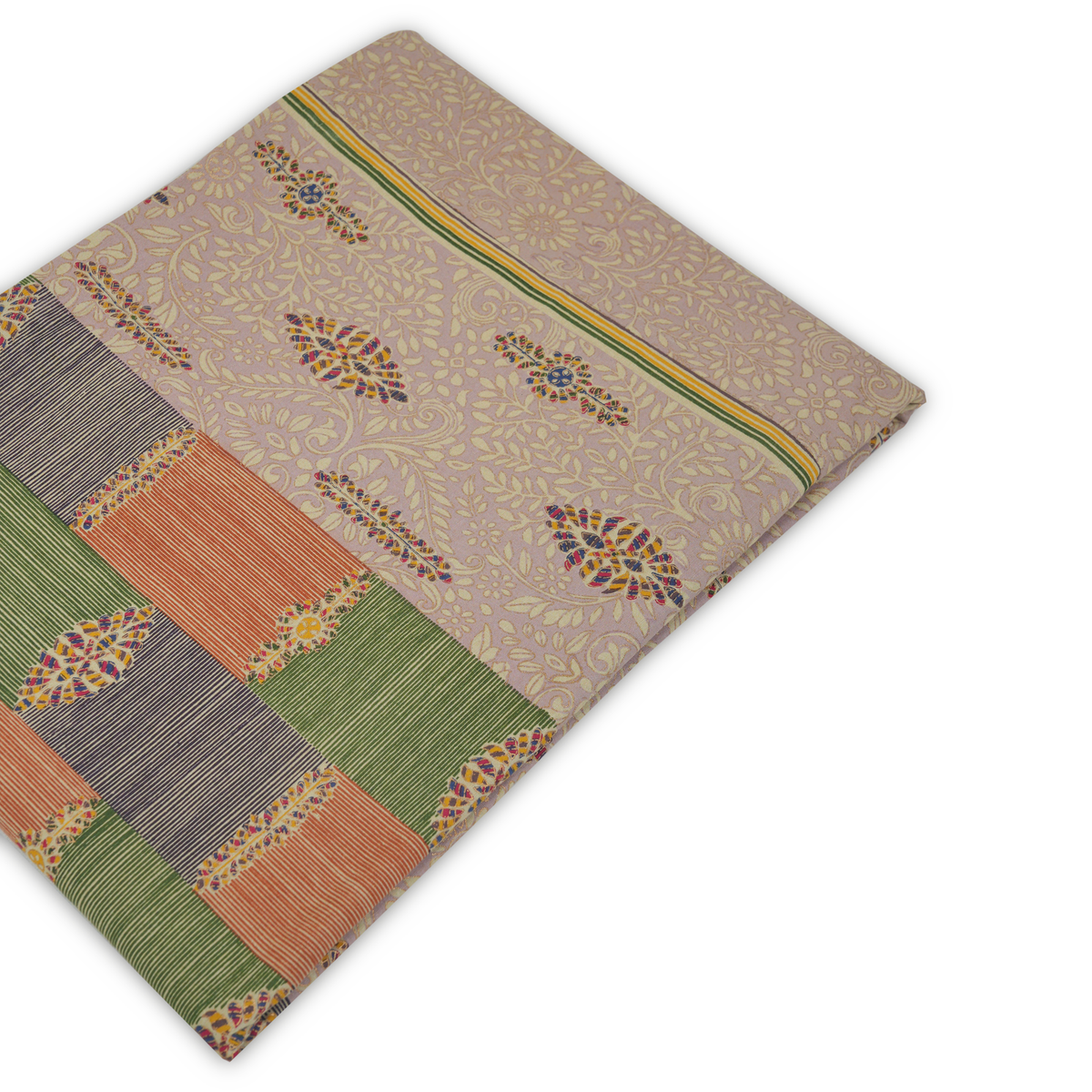 Bed Cover - Saffron Chunar