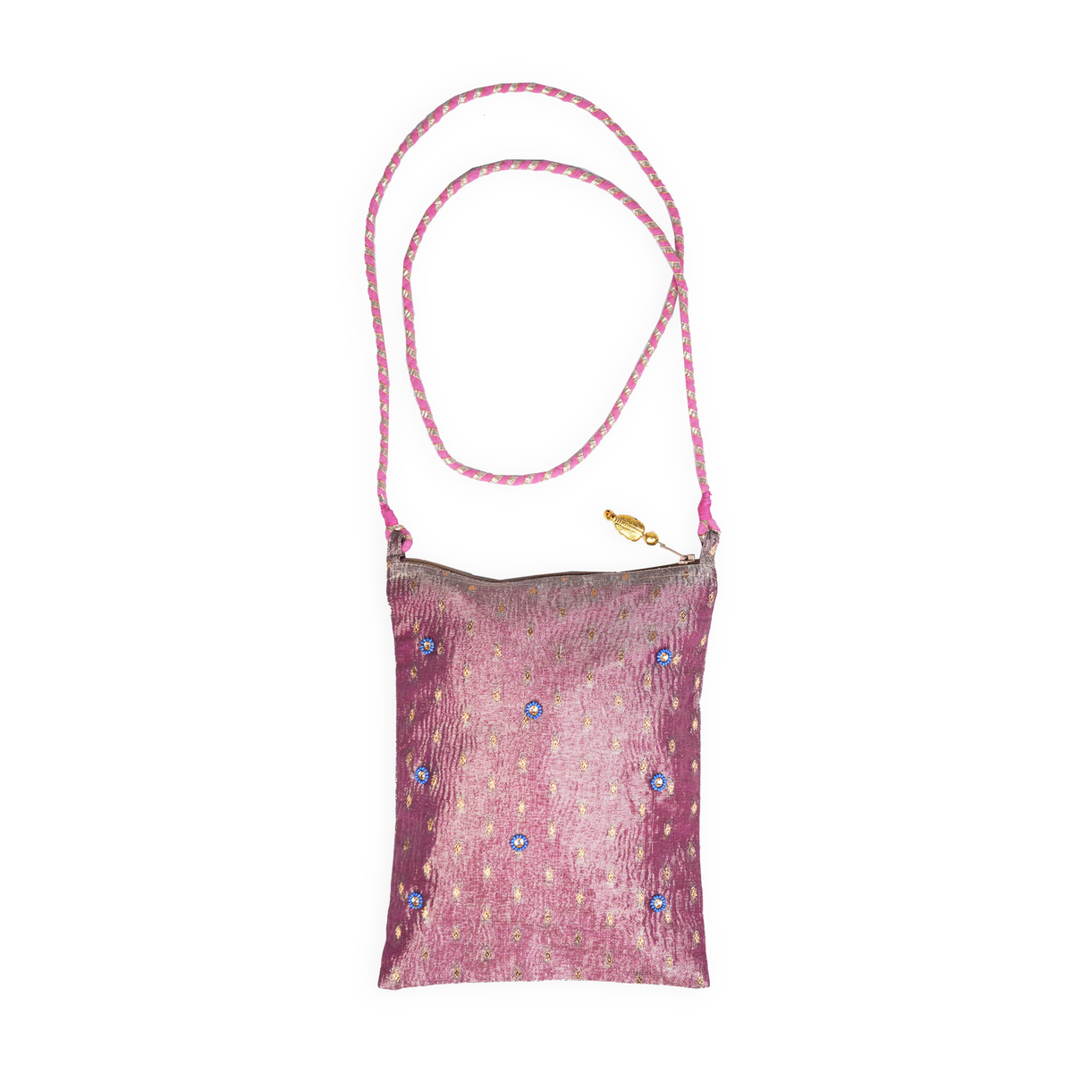 Juhi Organza Sling Bag - Mauve