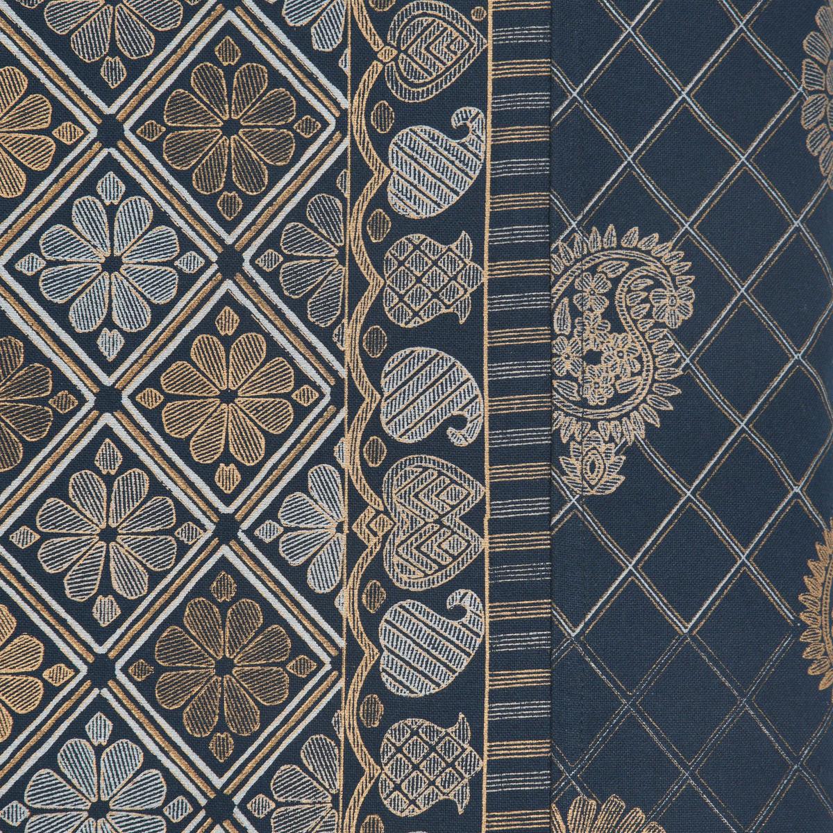 Bed Cover - Zari Kashi Neel