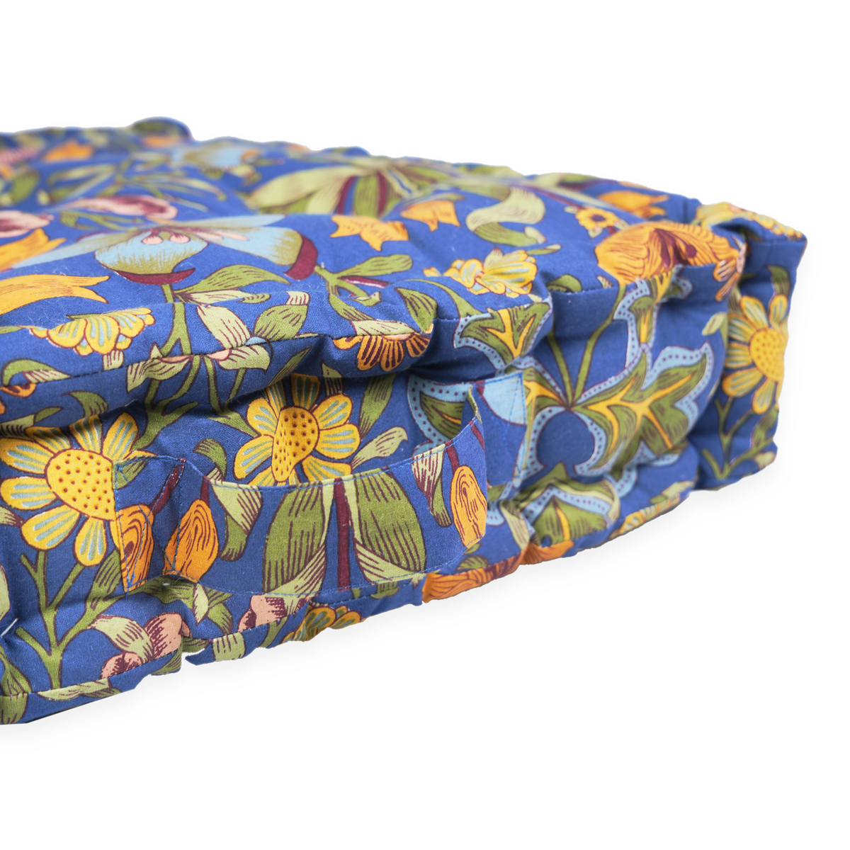 Box Cushion - Jane Morris Midnight