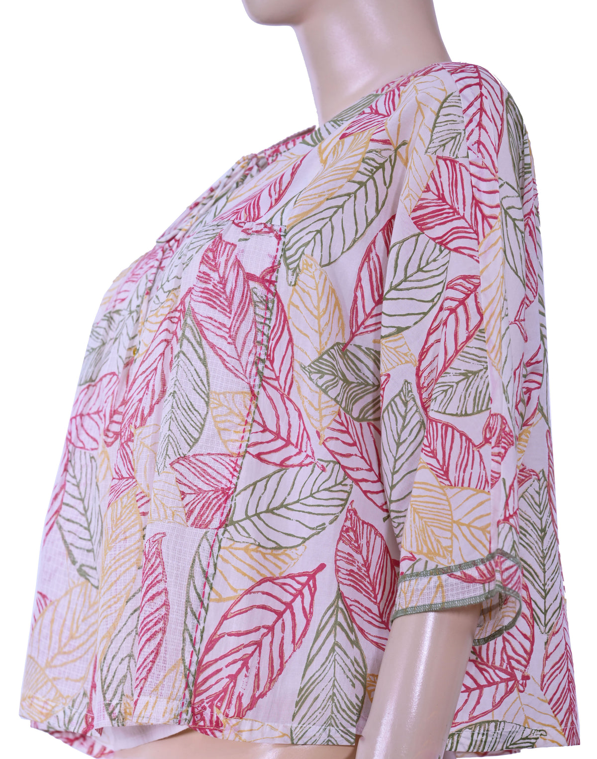 Aria Top WT Inner - Falling Leaves / Off White