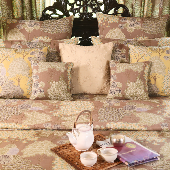 Bed Cover - Pichwai Stand Stone