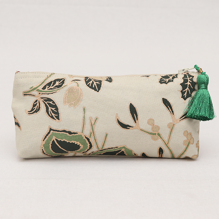 Pencil Pouch - Herberium Red/Green