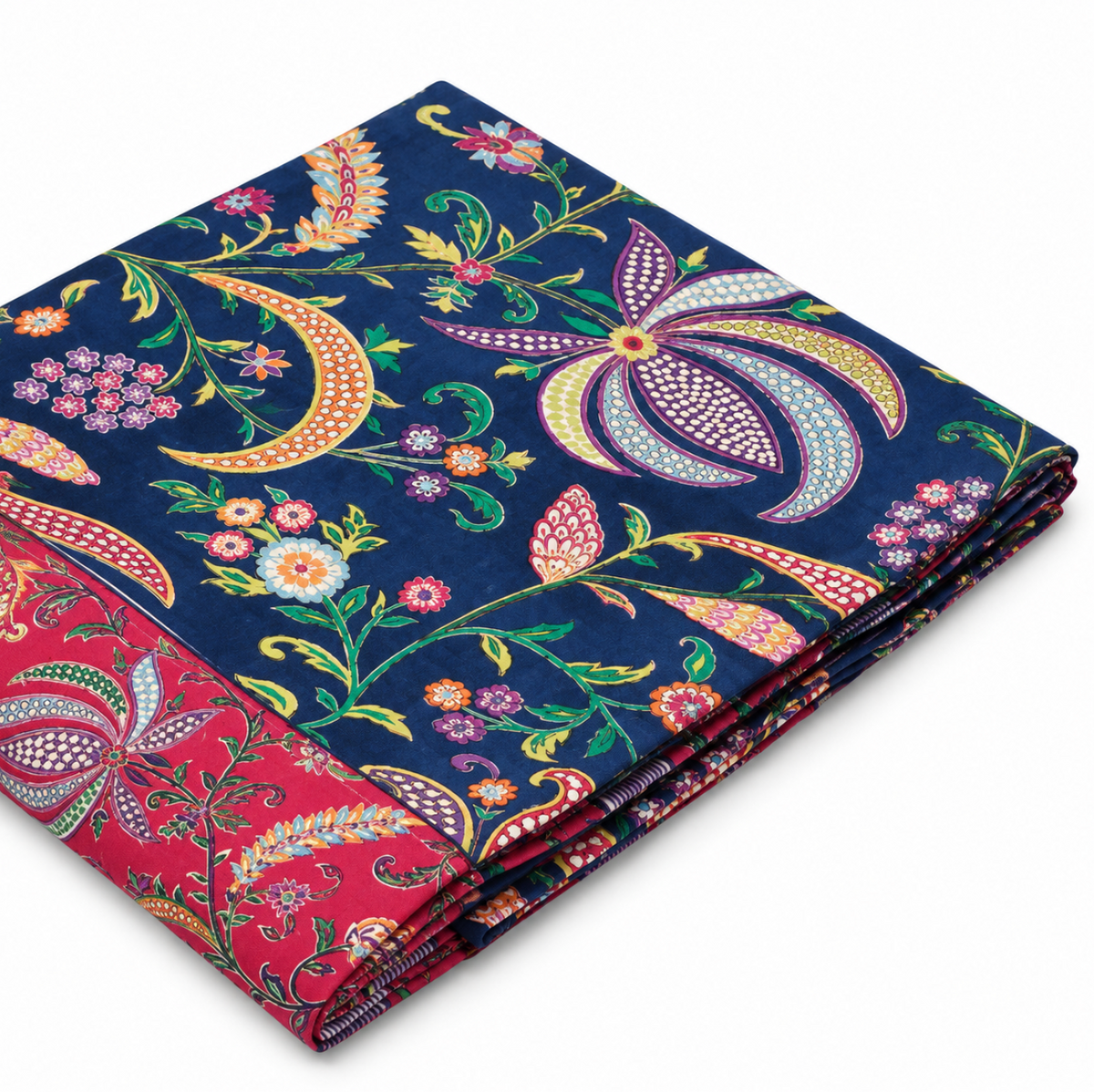 Bed Cover - Chilgoza Heritage blue