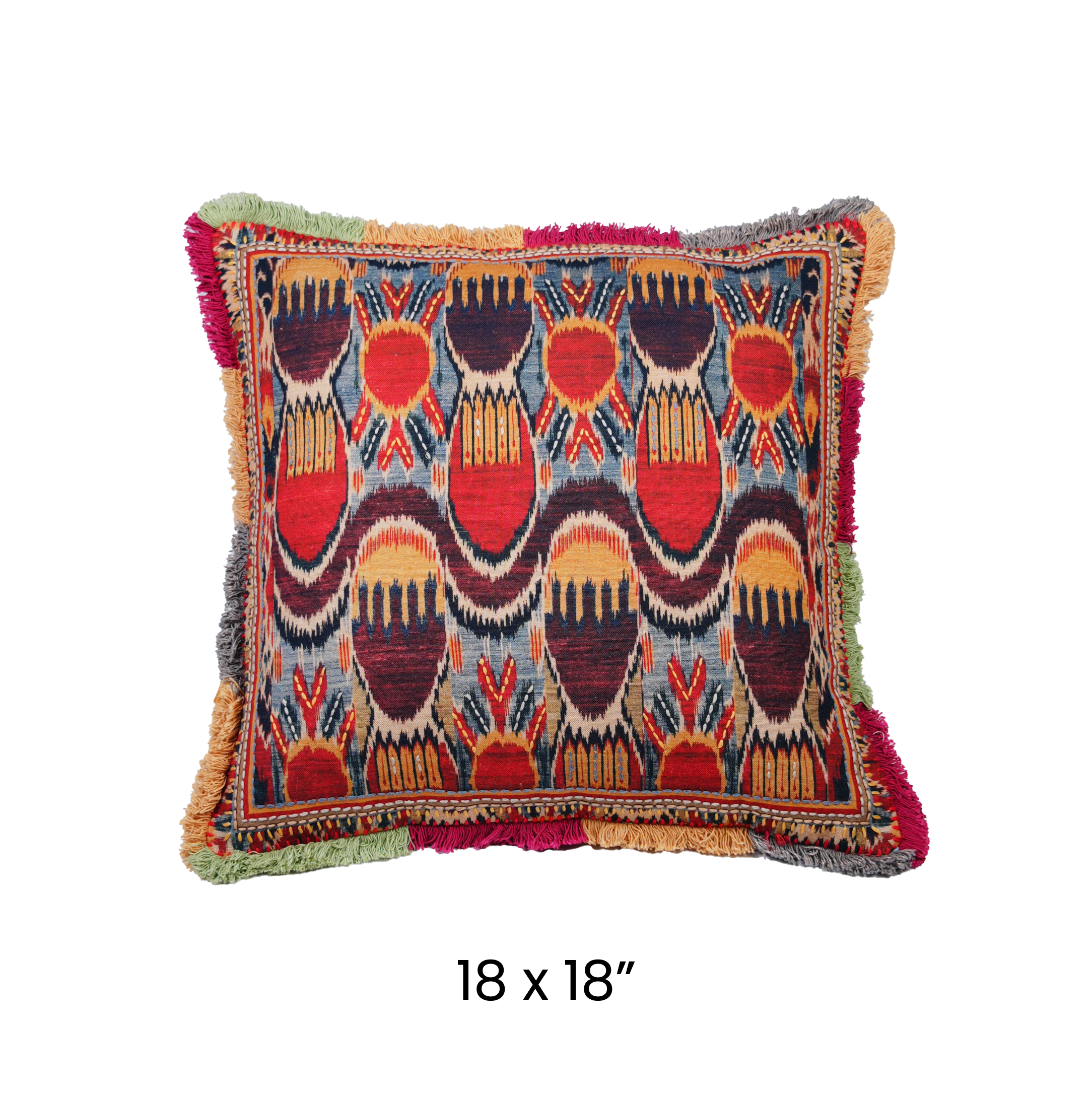 Cushion Cover - Ikat Sun Arch Terra Glow