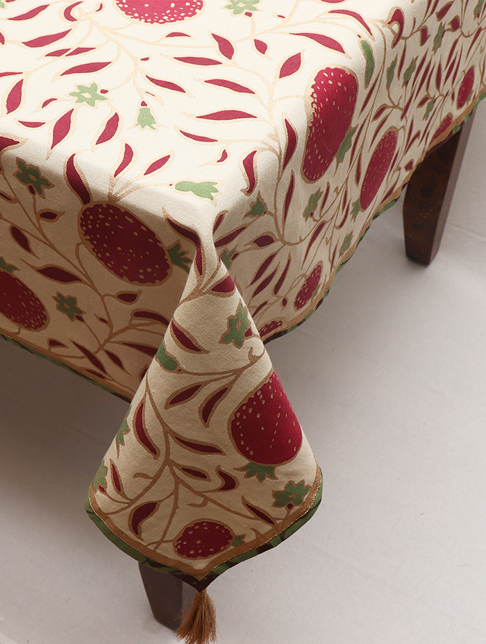 Table Cloth - Pomegranate Red