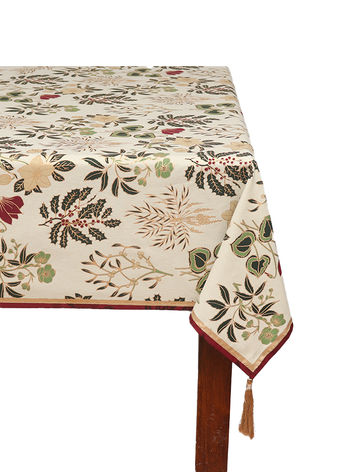 Table Cloth - Herberium Red/Green