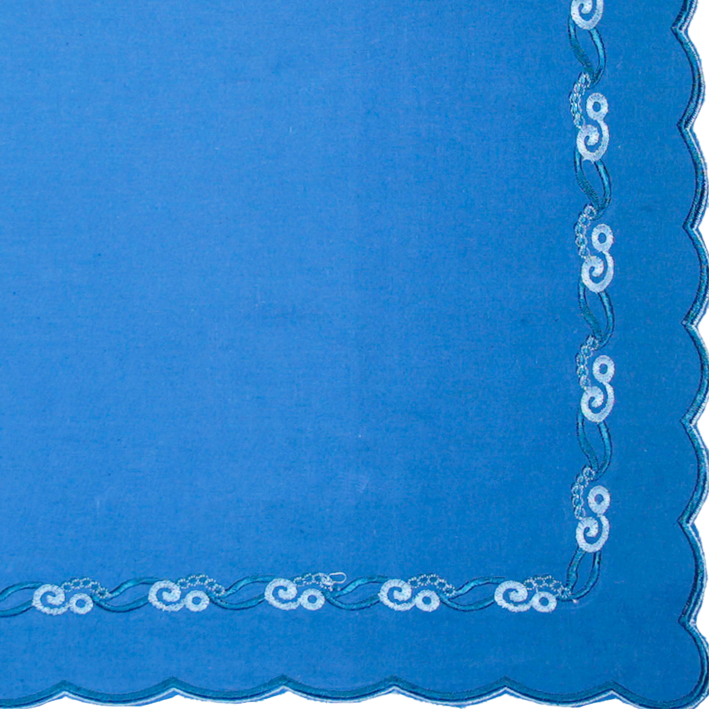 Napkin (Set of 6) - Scalloped Bale - Baja Blue