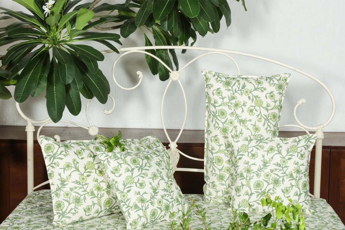 Bed Cover - Moon Flower Tan