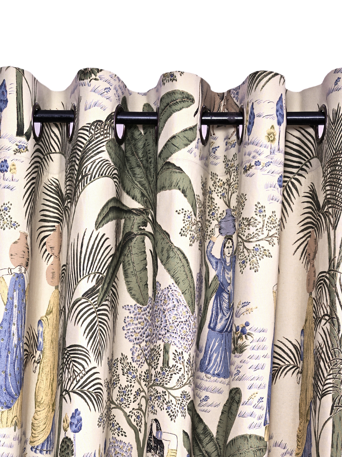 Curtain - Village Life Oasis Green