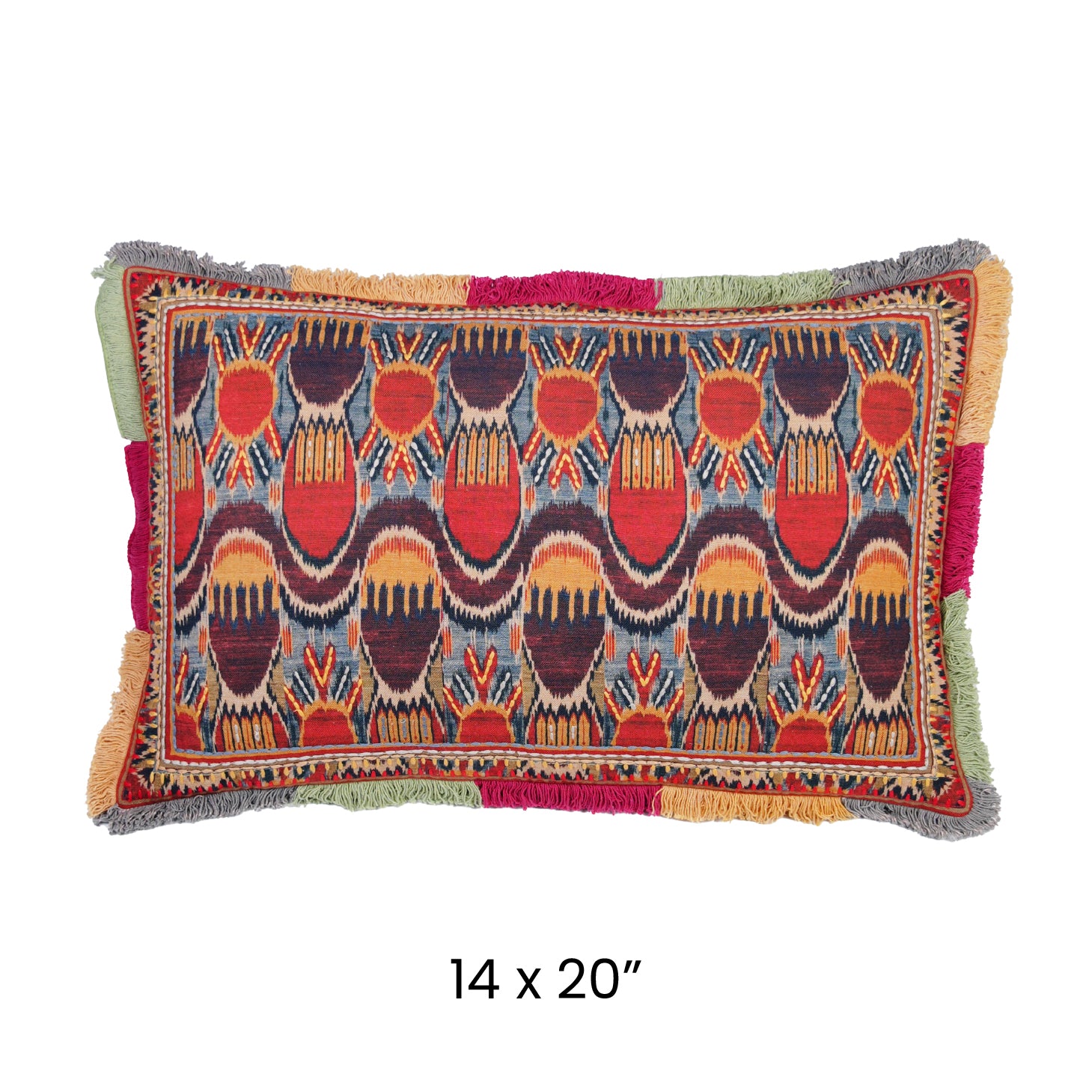 Cushion Cover - Ikat Sun Arch Terra Glow