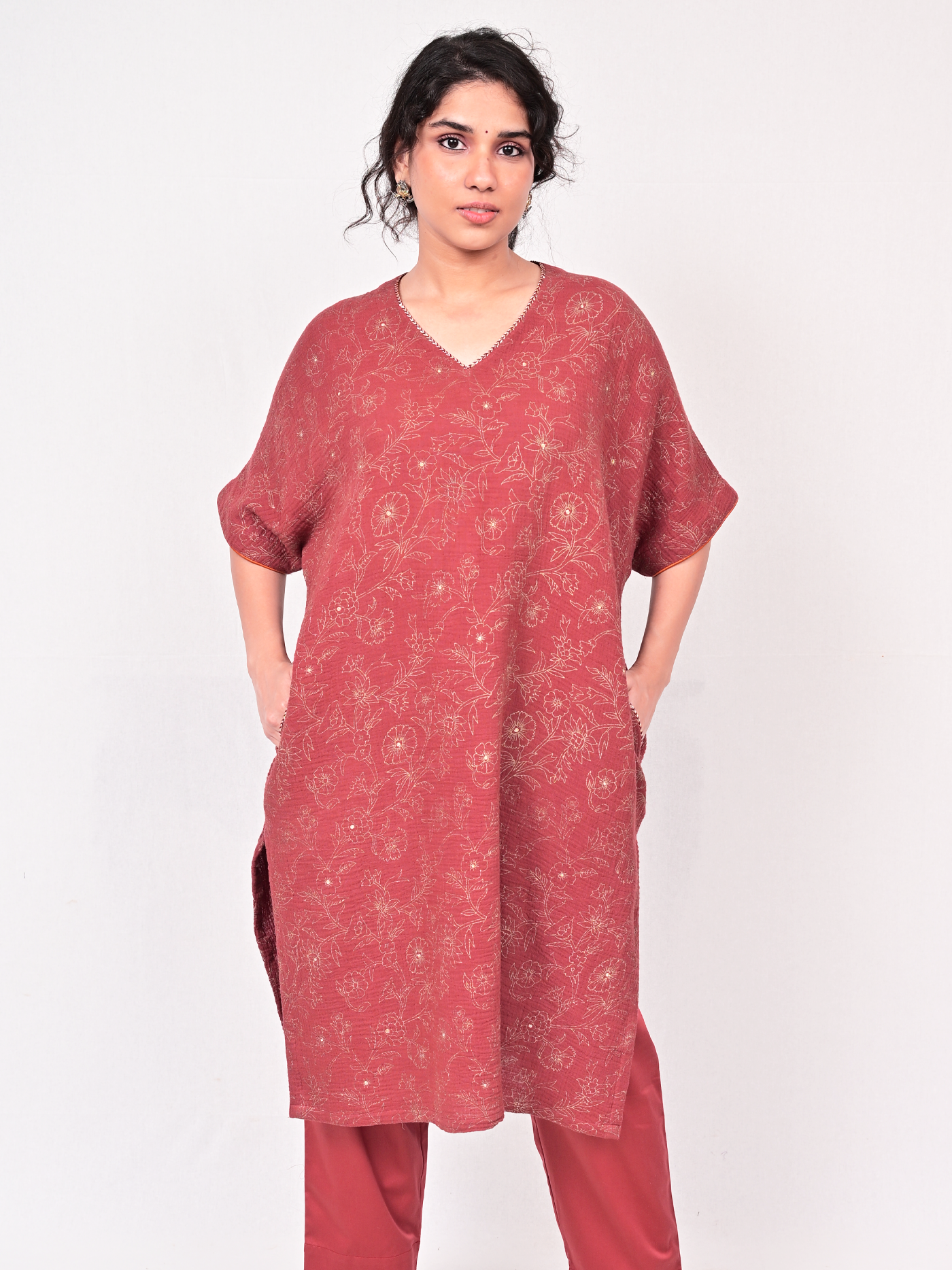 Basma Kurta/Dress - Moon Flower