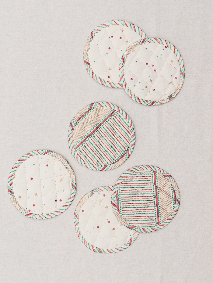 Coaster Set of 6 - Star Chamkili