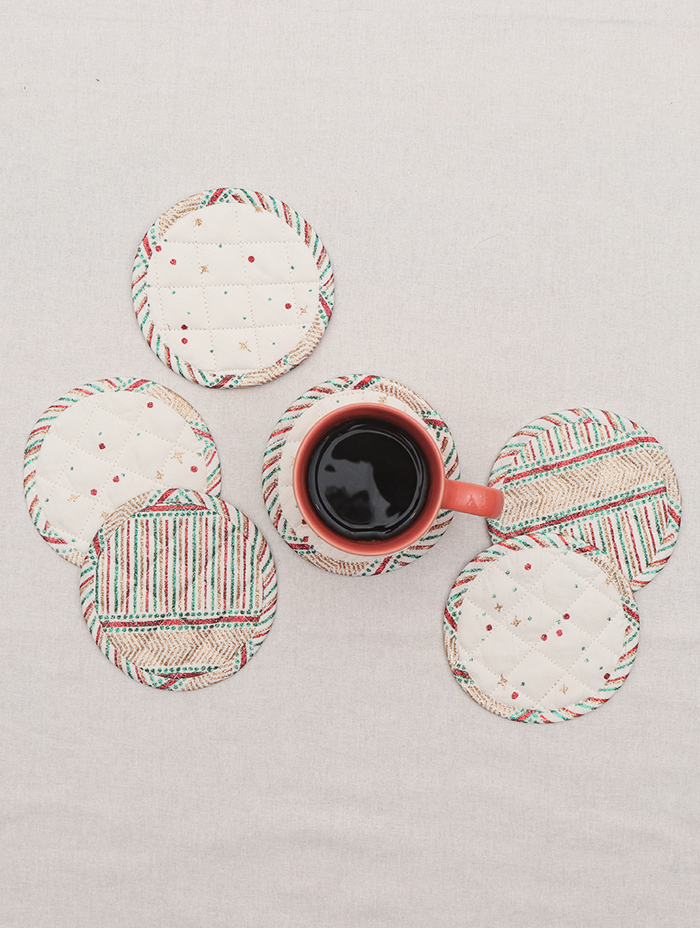 Coaster Set of 6 - Star Chamkili