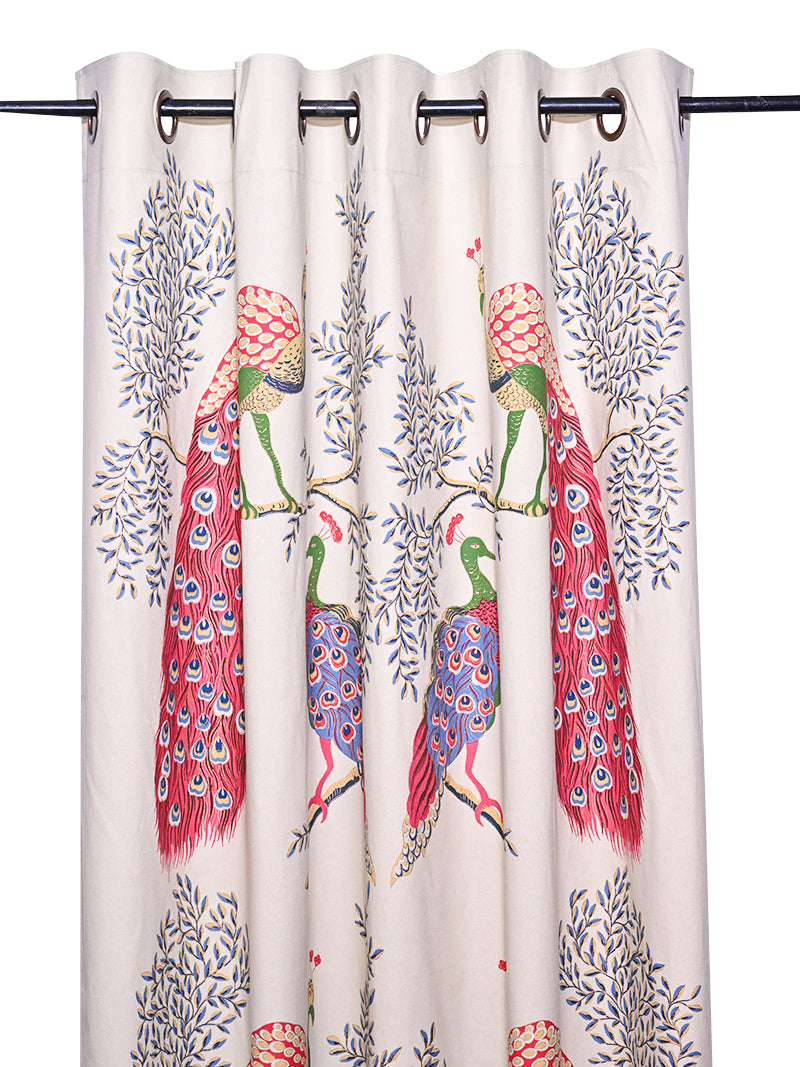 Curtain - Peacock Bubbles