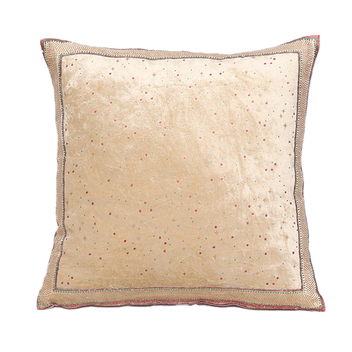 Velvet Cushion Cover - Star Chamkili
