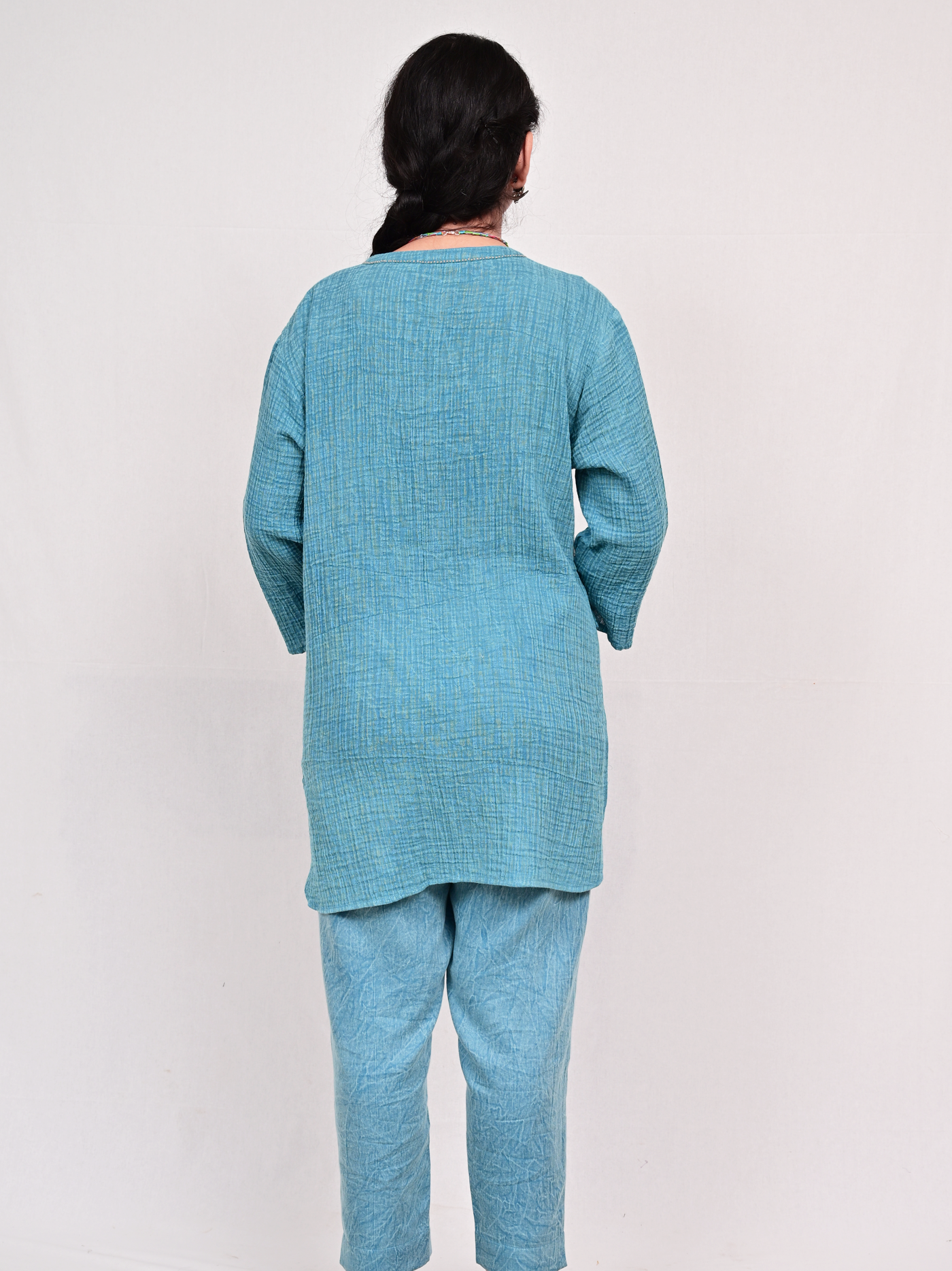 Kani Top - Cora Flax Engym Blue