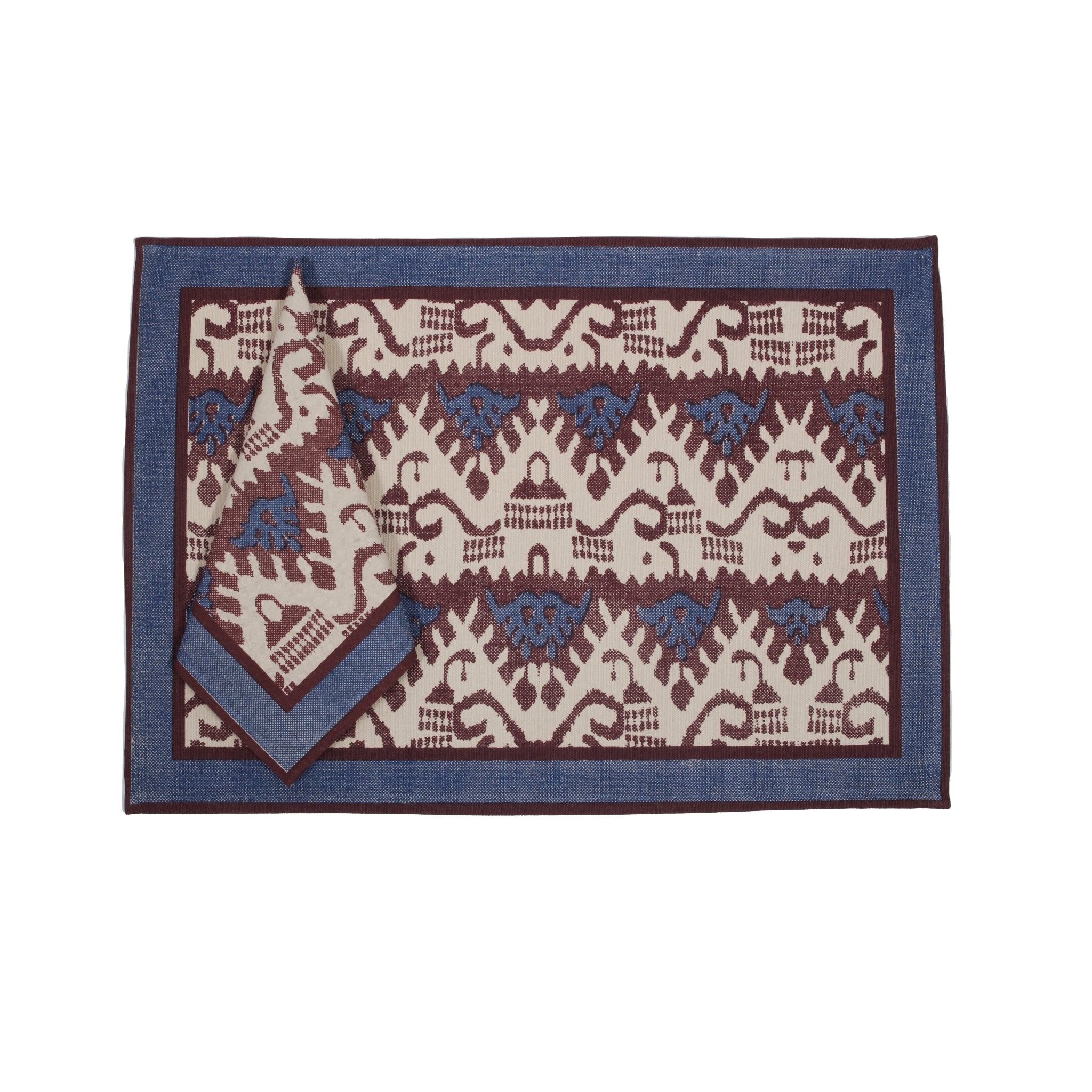 Mat Nap (Set of 6) - Kremlin Ikat Raffia
