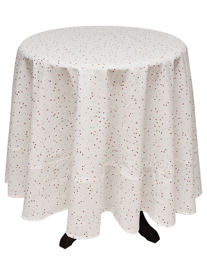 Round Table Cloth - Stars Chamkili