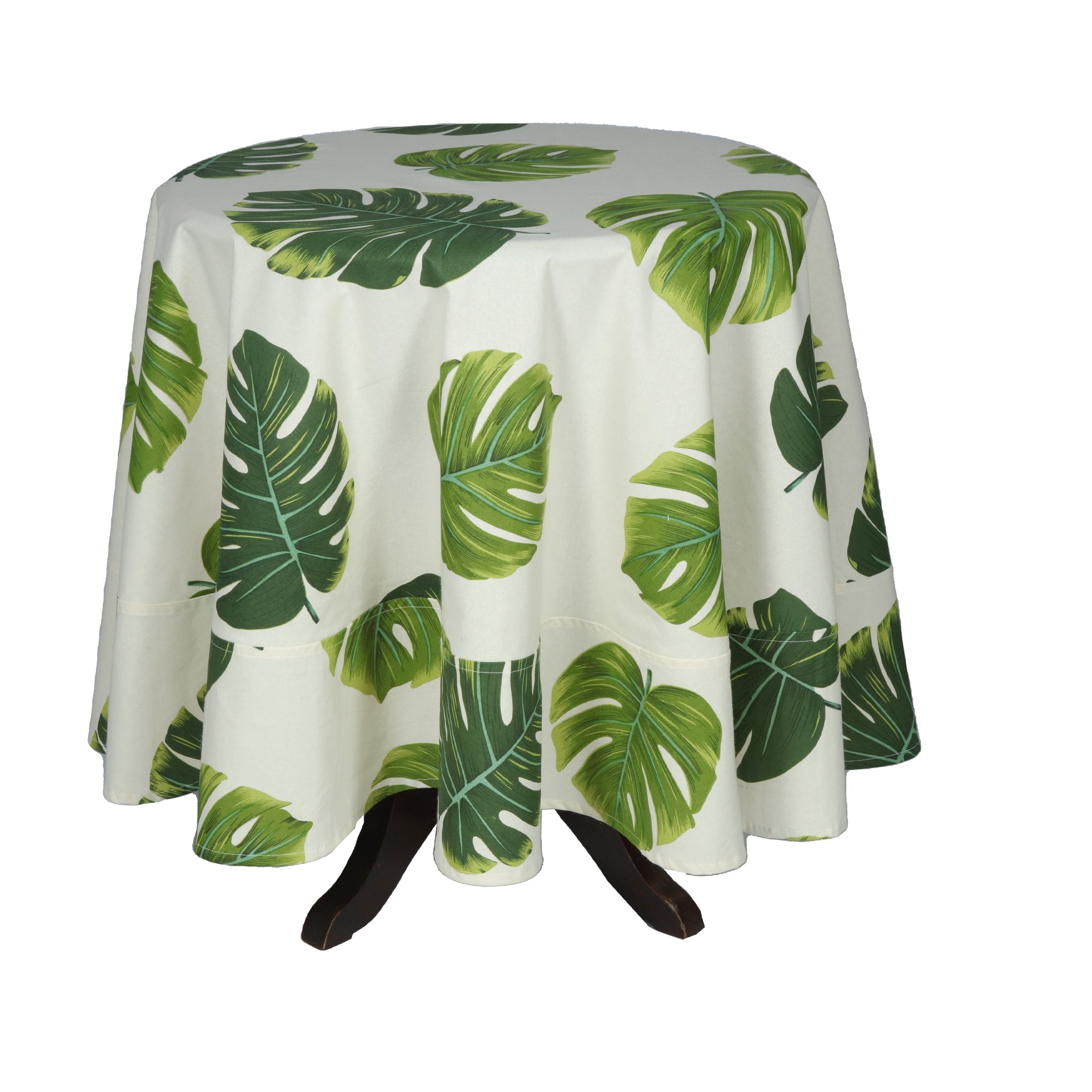 Round Table Cloth - Monsteria Verde