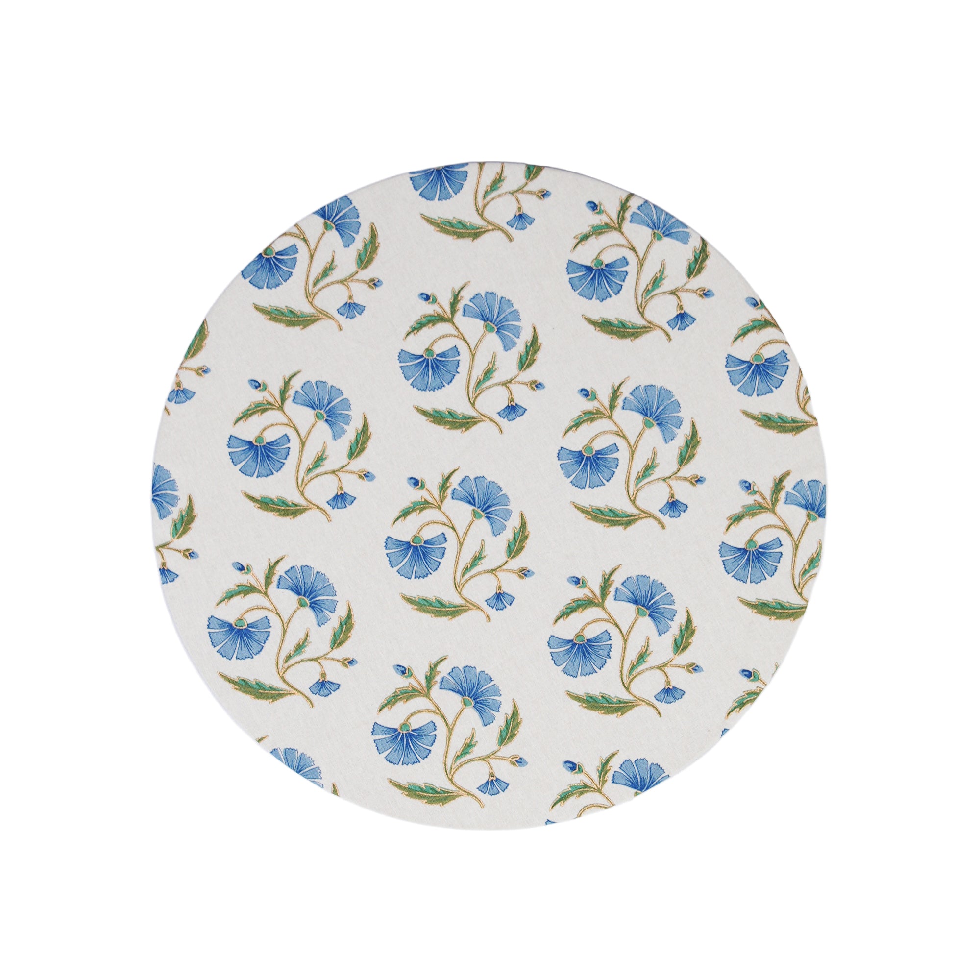 Shallow Dish Mat - Bina Gola Baja Blue