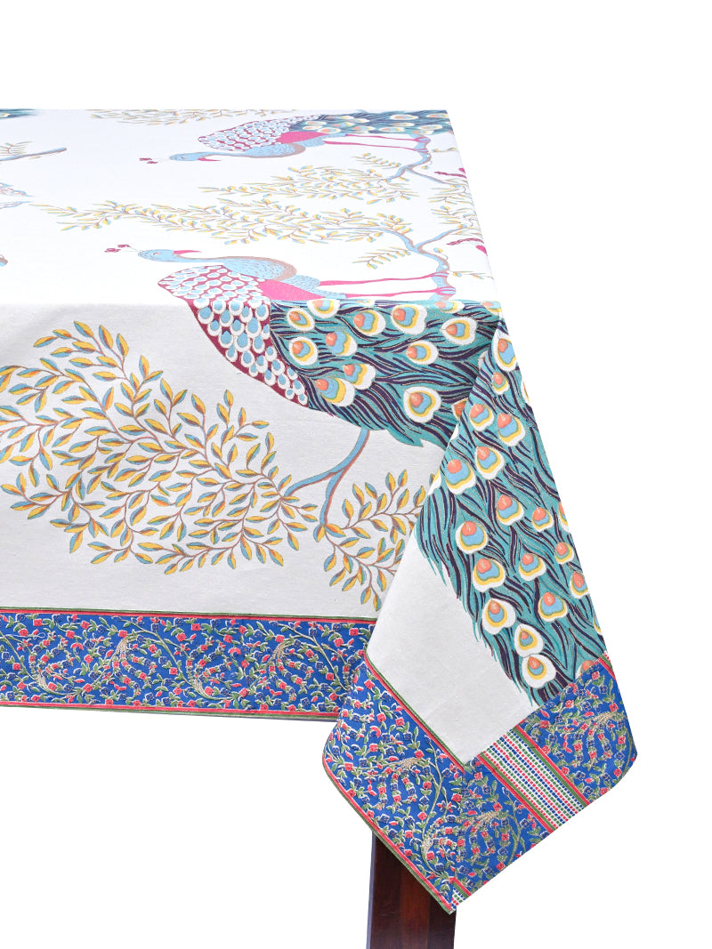 Table Cloth - Peacock Bubbles