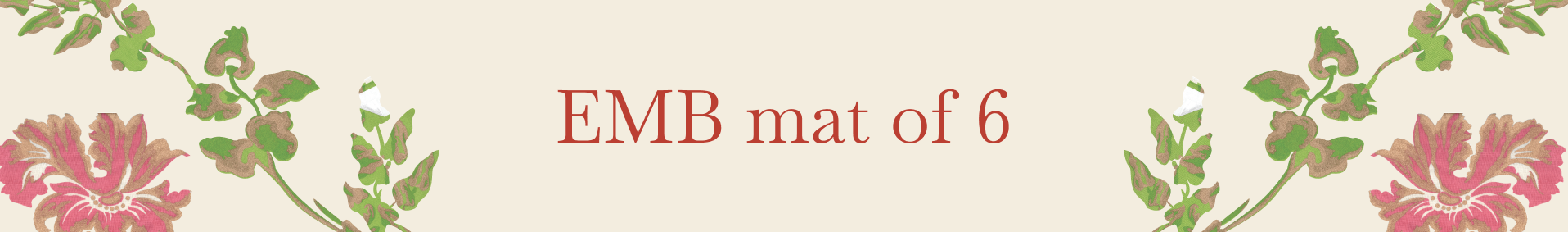 EMB Mat of 6