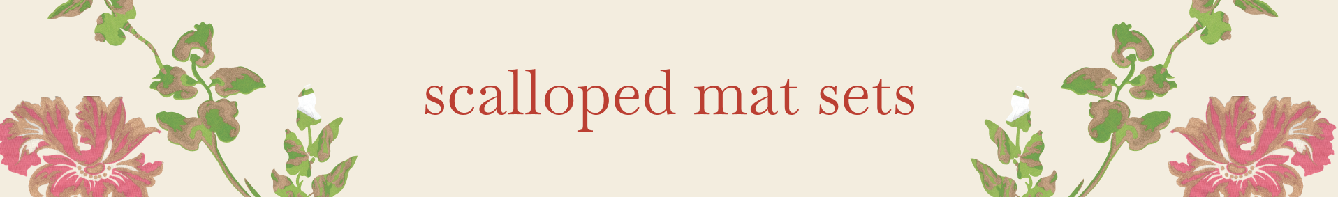 Scalloped Mat Set of 6