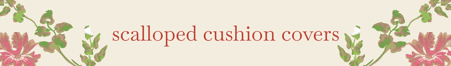 Scalloped Cushion Cover