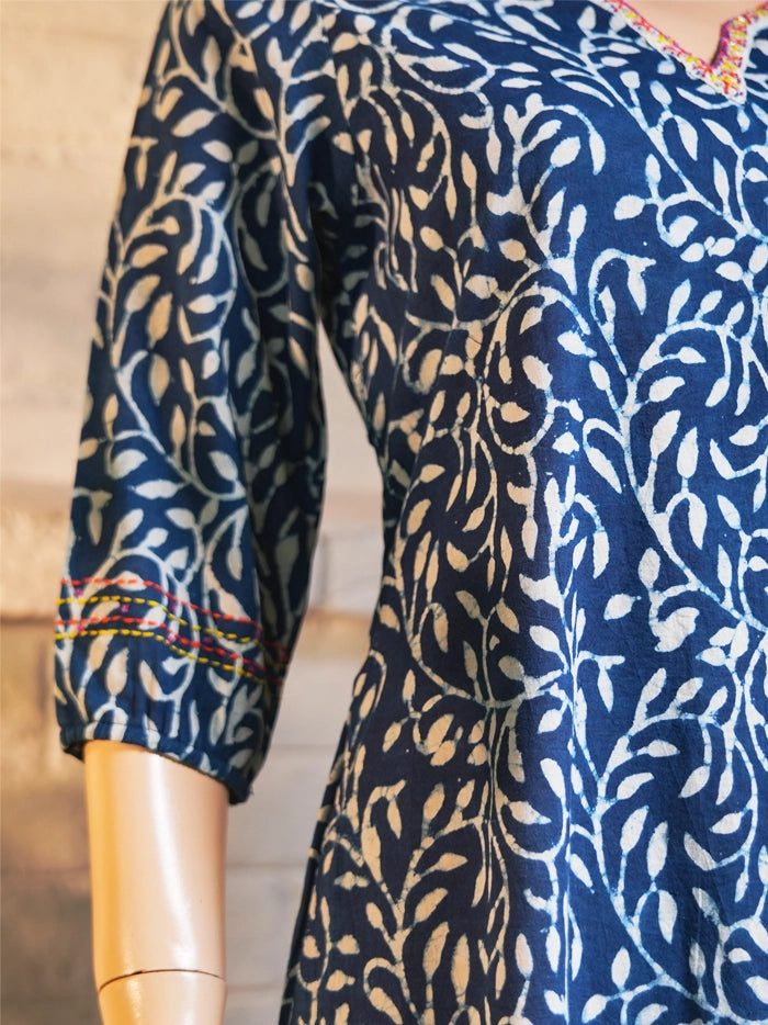 Surat Dress - Indigo Blue