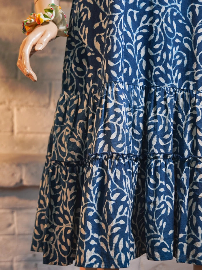 Surat Dress - Indigo Blue