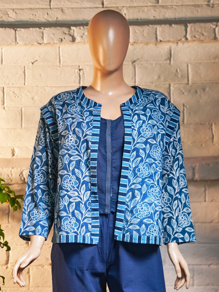Camel Shrug - Indigo Blue
