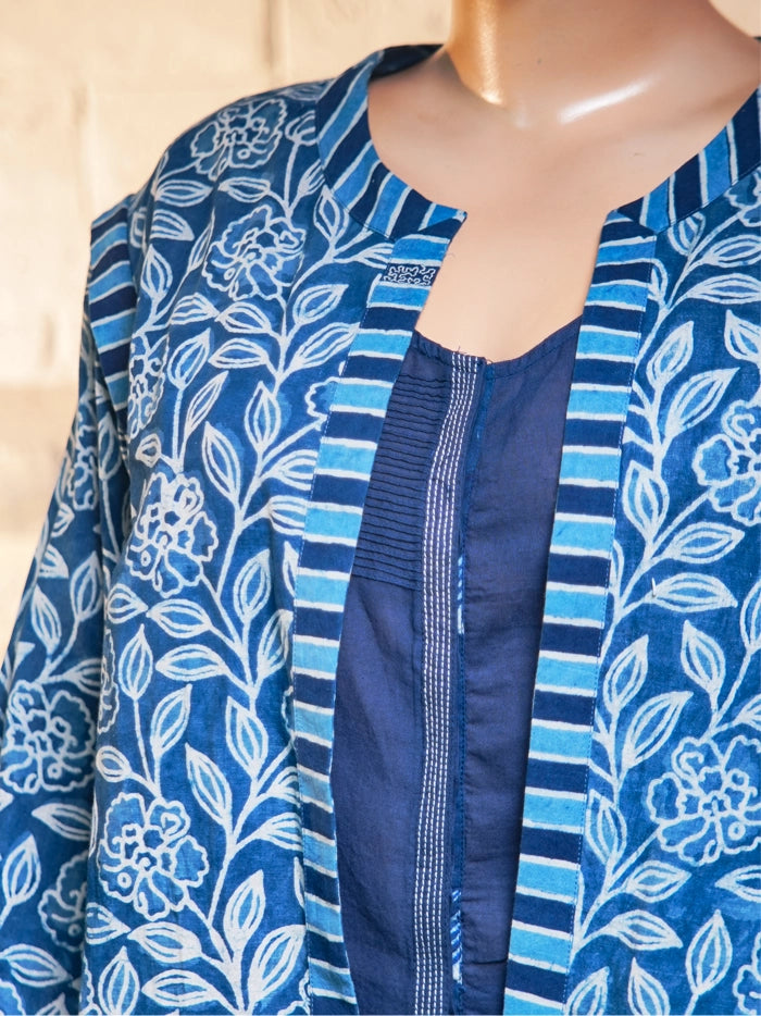 Camel Shrug - Indigo Blue