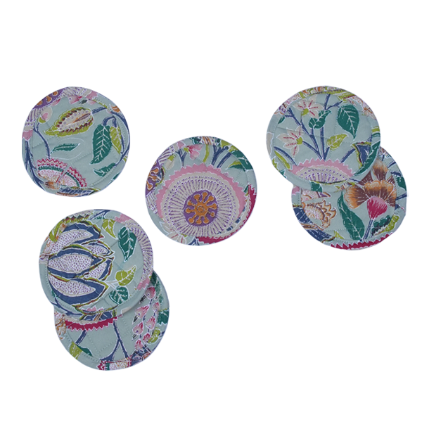 Quilted Coaster Set Of 6 - Mohabbat Foilage