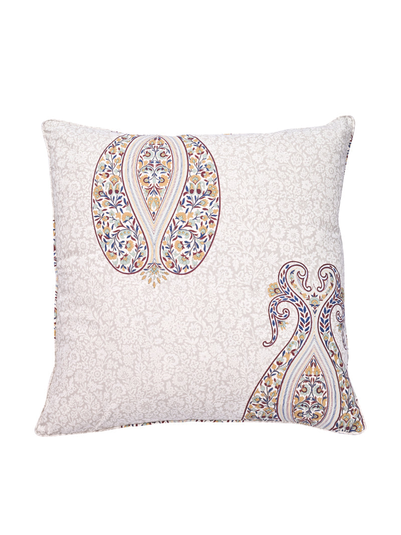 Cotton Cushion Cover - Chashmebagh Capri Green