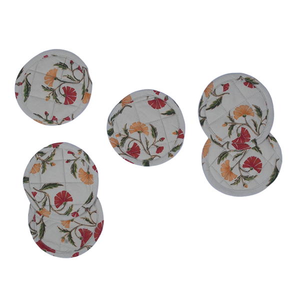 Quilted Coaster Set Of 6 - Bina Gola Puree