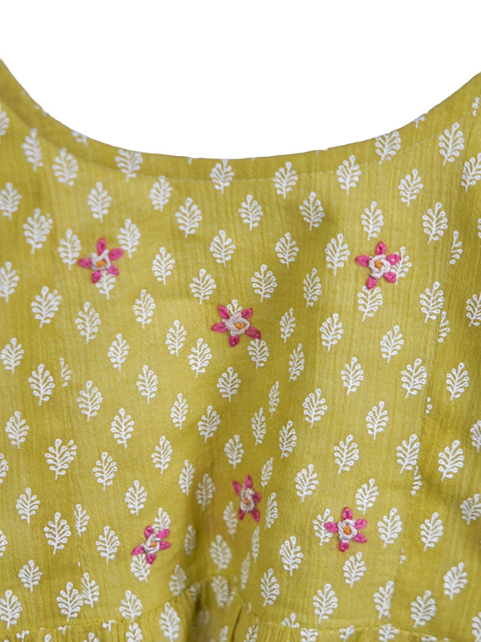 Bacha Kurta Pant Set - Blade/Solidplain Dyed