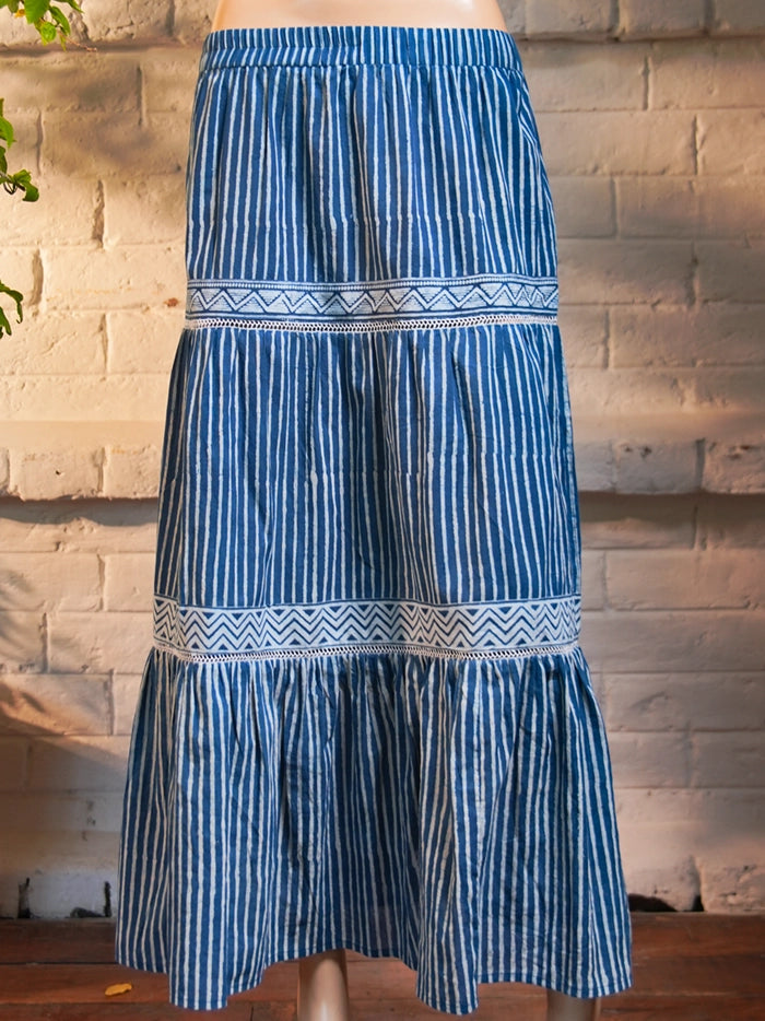 Rao Skirt - Indigo Blue