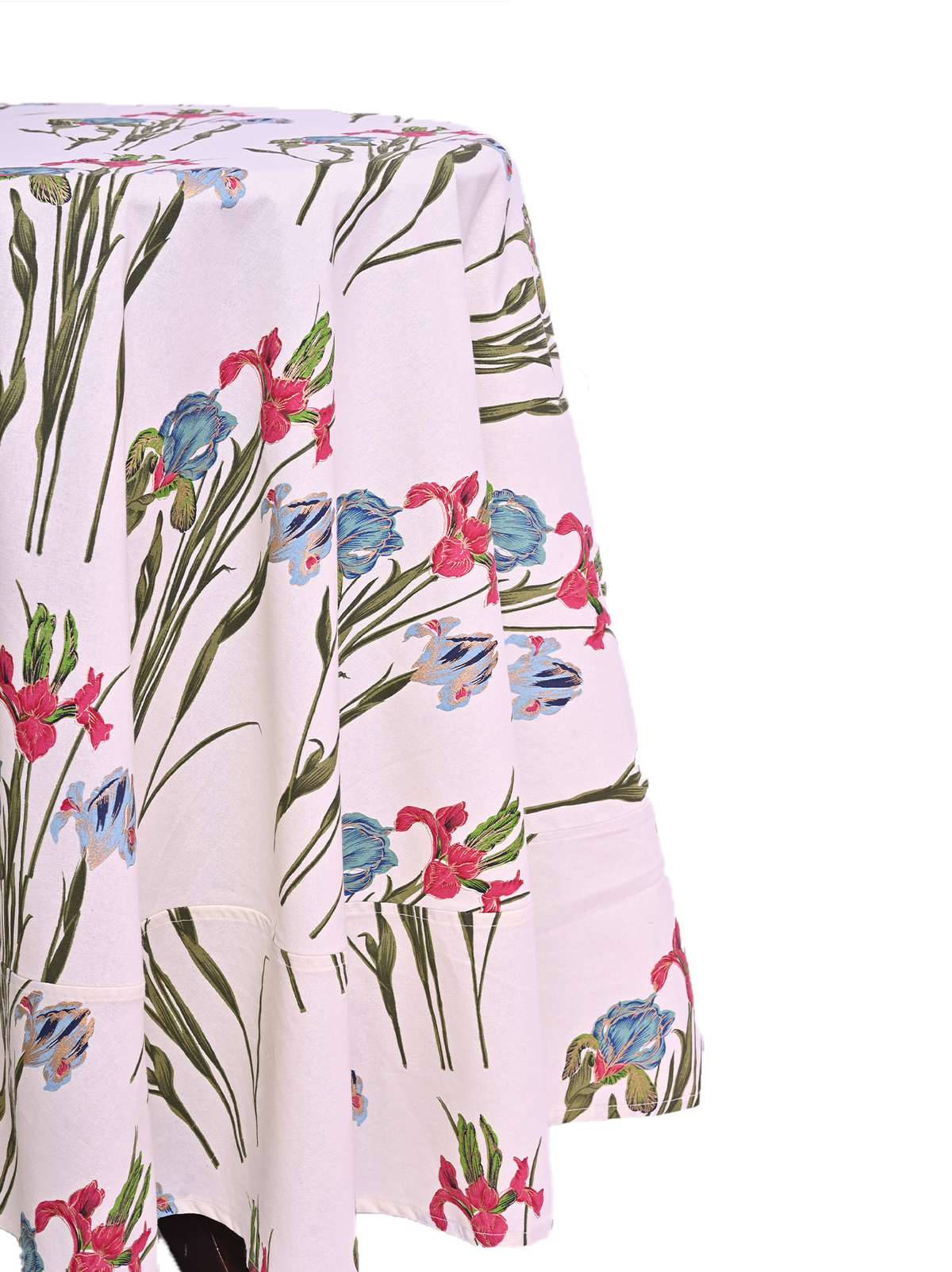 Round Table Cloth -  Diana Flower Poppy
